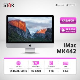 Apple iMac MK442 Model 2015: 21.5” IPS/Core i5/Intel Iris Pro Graphics 6200/Ram 8G/1TB/BT 4.0/Mac OS (Like New, FullBox)