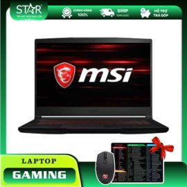Laptop Gaming MSI GF63 Thin 11SC-664VN: I5-11400H, Ram 8GB, SSD 512GB, GTX 1650 4GB, 15.6″ FHD 144Hz (Đen)