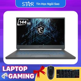Laptop MSI Stealth 15M A11UEK-232VN: i7 11375H, RTX 3060 Max-Q 6G, Ram 16G, SSD NVMe 512G, Win10, RGB Keyboard, 15.6”FHD IPS 144Hz (Xám)