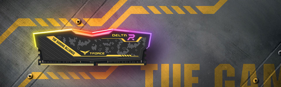 Ram DDR4 Team 16G/3200 T-Force Delta TUF Gaming Alliance (1x 16GB) (TF9D416G3200HC16CBK)