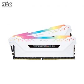 Ram DDR4 Corsair 16G/3200 Vengernce RGB Pro Trắng (2x8G) Tản Nhiệt (CMW16GX4M2E3200C16W)