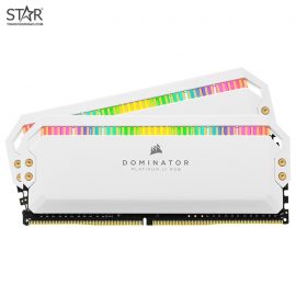 Ram DDR4 Corsair Dominator Platinum 32G/3200 (2x16G) White (CMT32GX4M2C3200C16W) Tản Nhiệt