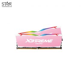 Ram DDR4 OCPC X3treme Aura RGB 16G/3200 (2X 8GB) Pink (MMX3A2K16GD432C16PK) Tản Nhiệt