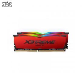 Ram DDR4 OCPC X3treme Aura RGB 16G/3200 (2X 8GB) Red (MMX3A2K16GD432C16RE) Tản nhiệt