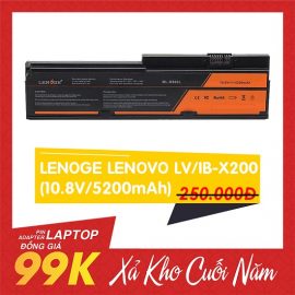 Pin Laptop Lenoge Lenovo LV/IB-X200 Chính Hãng (10.8V/5200mAh)