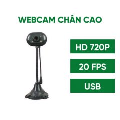 Webcam chân cao, không có micro HD 720p (Đen)