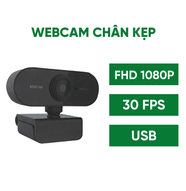 Webcam chân kẹp Full HD 1080P