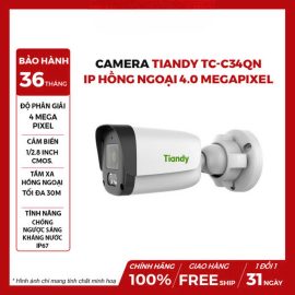 Camera TIANDY TC-C34QN IP Hồng Ngoại 4.0 MP (I3/E/Y/4mm/V5.0)