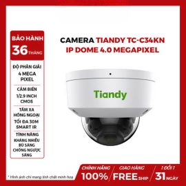 Camera TIANDY TC-C34KN IP Dome Hồng Ngoại 4.0 MP(I3/E/Y/C/SD/2.8mm/V4.3)