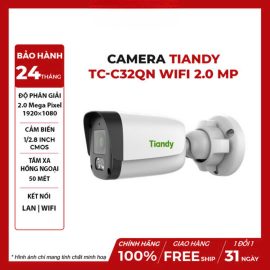 Camera TIANDY TC-C32QN Wifi Hồng Ngoại 2.0 MP (I5W/WIFI/4mm/V4.0)